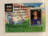 #345 Joel Johnston Kansas City Royals 1992 Topps Stadium Club Baseball Card