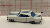 White '66 Nova Hot Wheels Toy Diecast Car