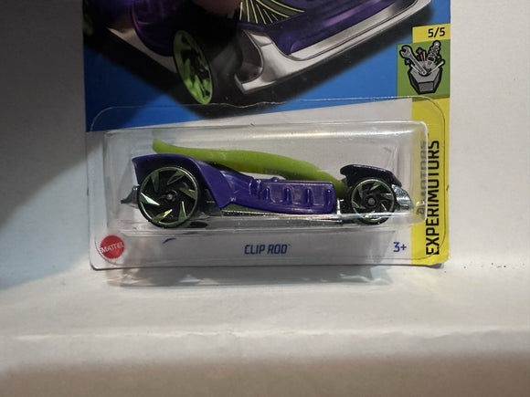 Purple Clip Rod Experimotors 5/5 84/250 HKJ28-M7C5 2021 Hot Wheels Diecast Car