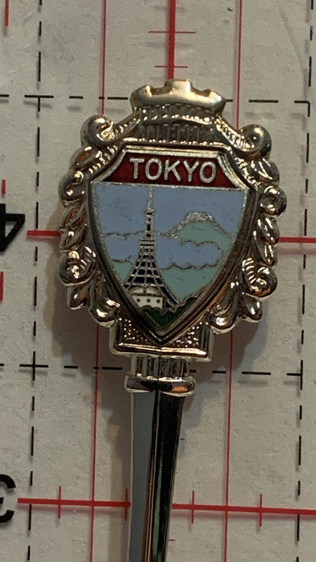 Tokyo Japan Tower Mountain   Silverplated Souvenir Spoon