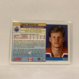 #624 Dave Manson Edmonton Oilers   1991-92 Score Hockey  Card A1Y