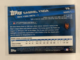 #79 Gabriel Ynoa Rookie New York Mets 2017 Topps Series One Baseball Card