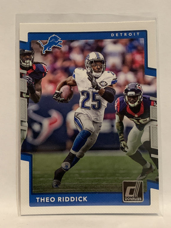 #41 Theo Riddick Detroit Tigers 2017 Donruss Football Card