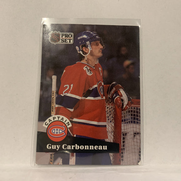#576 Guy Carbonneau Montreal Canadiens   1991-92 Pro Set Hockey  Card A1Y