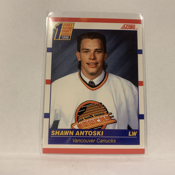 #429 Shawn Antoski Vancouver Canucks  Draft Choice 1990-91 Score Hockey  Card A1Y