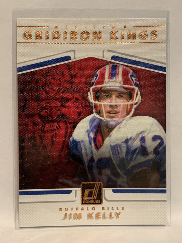 #17 Jim Kelly Gridiron Kings Buffalo Sabres 2017 Donruss Football Card