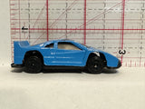 Blue Super Power 97 Racer Unbranded Diecast Car