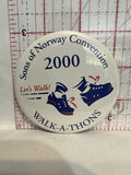 Sons of Norway Convention 2000 Walk a thons Button Pinback
