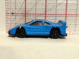 Blue Super Power 97 Racer Unbranded Diecast Car