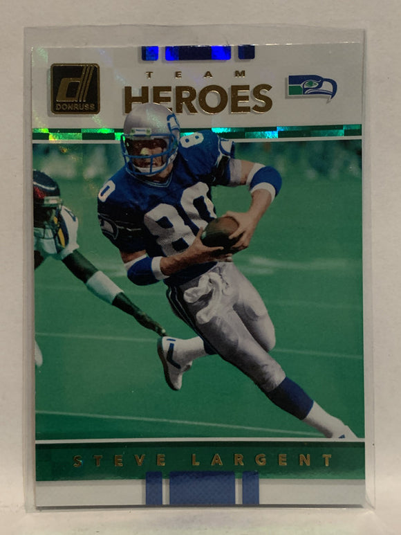 #1 Steve Largent Team Heroes Seattle Seahawks 2017 Donruss Football Card