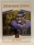 #23 Ed Reed Gridiron Kings Baltimore Ravens 2017 Donruss Football Card
