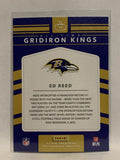 #23 Ed Reed Gridiron Kings Baltimore Ravens 2017 Donruss Football Card