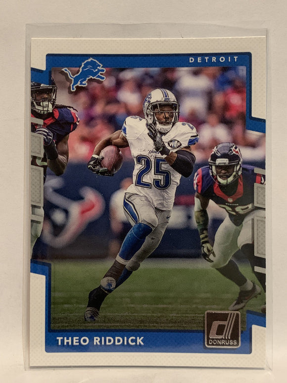#41 Theo Riddick Detroit Tigers 2017 Donruss Football Card