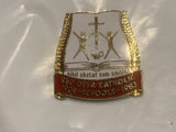 Red Deer Catholic Schools 1908 1983 Lapel Hat Pin CR