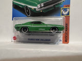 Green Mopar '70 Dodge Hemi Challenger Muscle Mania 4/10 123/250 HKJ55 2021 Hot Wheels Diecast Car