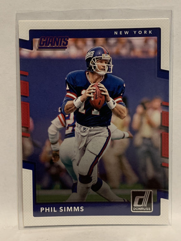 #23 Phil Simms New York Giants 2017 Donruss Football Card