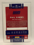 #23 Phil Simms New York Giants 2017 Donruss Football Card