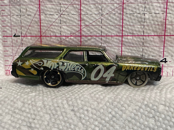 Green Daredevils '70 Chevelle SS Wagon Hot Wheels Diecast Car