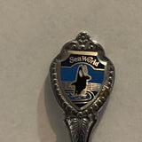 Sea World Orca Killer Whale collectable Souvenir Spoon PB