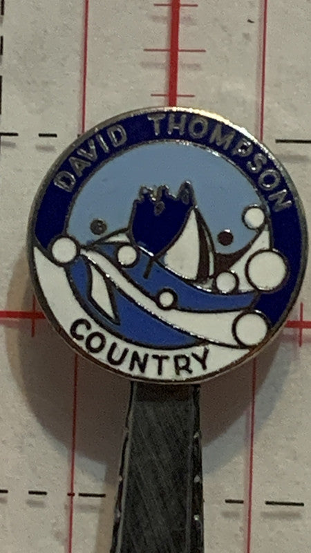 David Thompson County Alberta Community  Souvenir Spoon