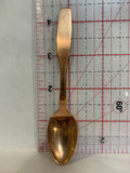 Brassy Teaspoon Souvenir Spoon