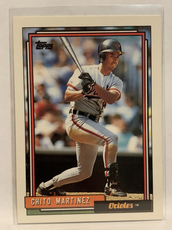 #479 Chito Martinez Baltimore Orioles 1992 Topps Baseball Card