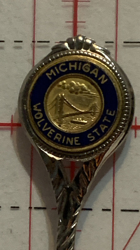Michigan Wolverine State   Souvenir Spoon