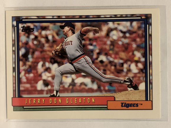 #272 Jerry Don Gleaton Detroit Tigers 1992 Topps Baseball Card