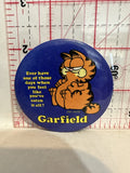 Garfield Slogan Eating it all Jim Davis Button Pinback