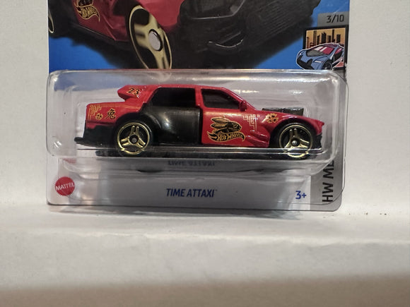 Red Time Attaxi HW Metro 3/10 76/250 HKG89 2021 Hot Wheels Diecast Car