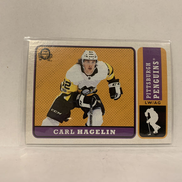 #314 Carl Hagelin Pittsburgh Penguins   2018-19 O-Pee-Chee Hockey Card A2B