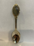 Wes Vor WJ 1936 1981 Green Rock Gemstone Souvenir Spoon