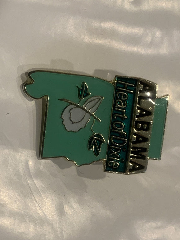 Alabama Heart of Dixie Lapel Hat Pin CS