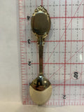 Wes Vor WJ 1936 1981 Green Rock Gemstone Souvenir Spoon