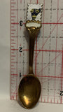 three Crown Emblem Chipped   Souvenir Spoon