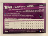 #311 Tyler Chatwood Colorado Rockies 2017 Topps Series One Baseball Card