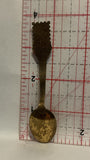 three Crown Emblem Chipped   Souvenir Spoon