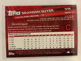 #312 Brandon Guyer Cleveland Indians 2017 Topps Series One Baseball Card