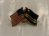 USA Aruba Friendship Flags Lapel Hat Pin CS