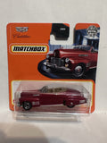 Red 1941 Cadillac Series 62 Convertible Coupe 62/100 HFR79 TPN 36 2021 Matchbox Diecast Car