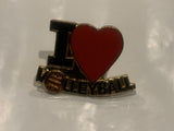 I Love Volleyball Lapel Hat Pin CS