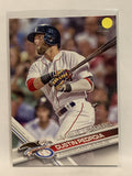#321 Dustin Pedroia League Leaders   Boston Red Sox 2017 Topps Series One Baseball Card