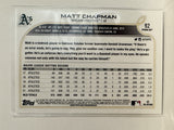 #92 Matt Chapman Oakland Athletics 2022 Topps Opening Day Baseball Card