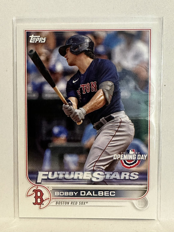 #60 Bobby Dalbec Future Stars Boston Red Sox 2022 Topps Opening Day Baseball Card