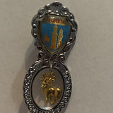 Alberta Oil Derrick Deer collectable Souvenir Spoon PD
