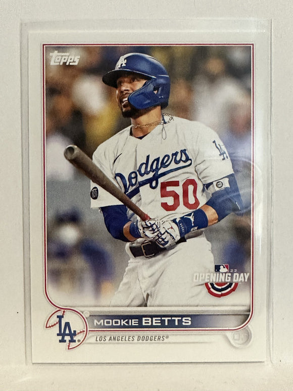 #200 Mookie Betts Los Angeles Dodgers 2022 Topps Opening Day Baseball Card