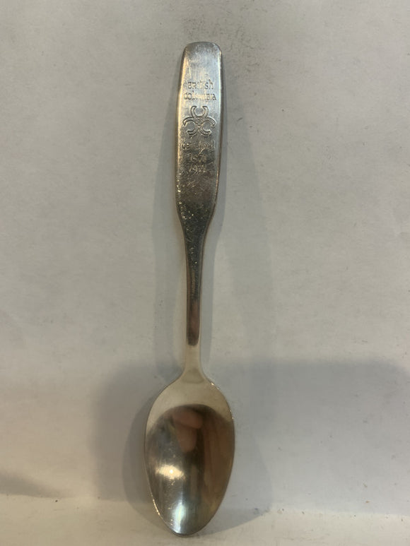 British Columbia Centennial 1878 1978 Souvenir Spoon