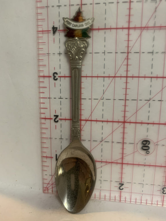 Port Charles Ontario Maple Leaf Souvenir Spoon
