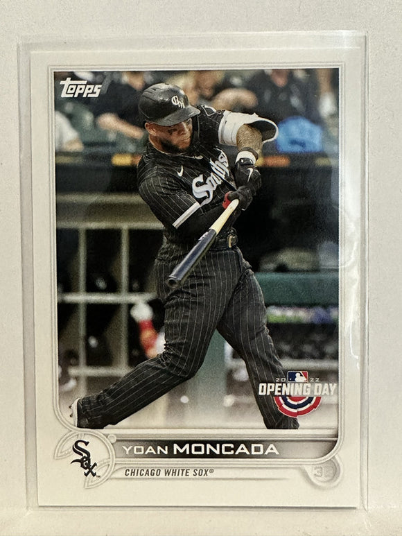 #211 Yoan Moncada Chicago White Sox 2022 Topps Opening Day Baseball Card