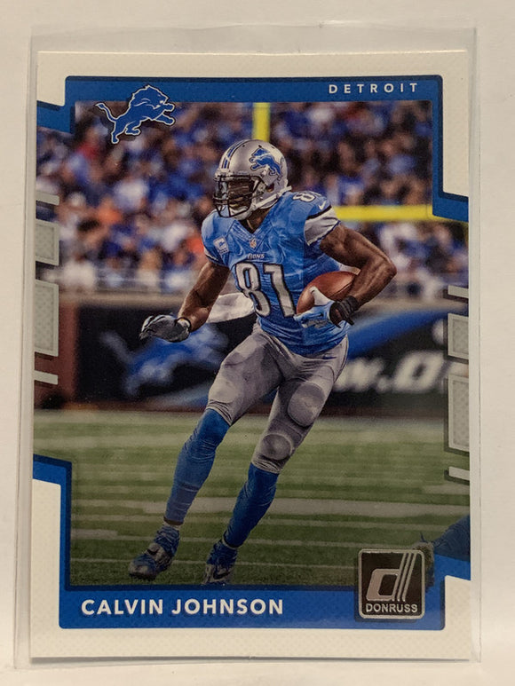 #31 Calvin Johnson Detroit Lions 2017 Donruss Football Card